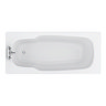 Aurora 1800 x 800mm 2TH Steel Enamel Bath  Profile Large Image