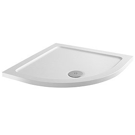 Aurora 800 x 800mm Anti-Slip Stone Quadrant Shower Tray Large Image