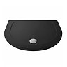 Aurora Slate Effect Stone D-Shaped Shower Tray Large Image