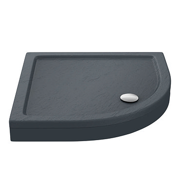 Aurora Slate Effect Stone Quadrant Shower Tray + Riser Kit  Profile Large Image