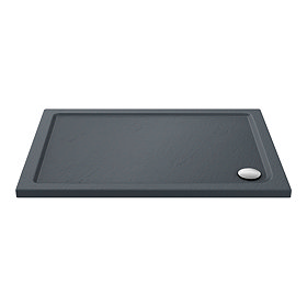 Aurora Slate Effect Stone Rectangular Shower Tray Large Image