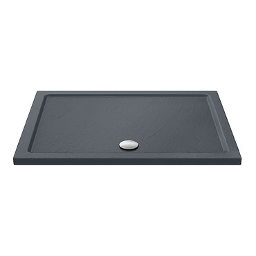 Aurora Slate Effect Stone Rectangular Shower Tray  Profile Large Image