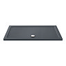 Aurora Slate Effect Stone Rectangular Shower Tray - 1300 x 800 x 40mm Large Image