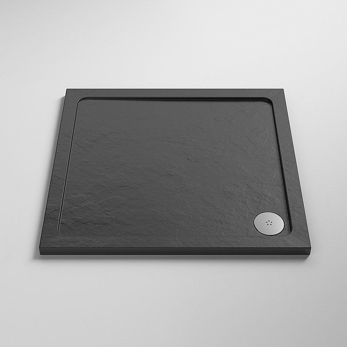 Aurora Slate Effect Stone Square Shower Tray  Feature Large Image