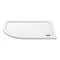 Aurora Offset Quadrant Shower Tray Stone Left Hand - 1200 x 900 x 40mm Large Image
