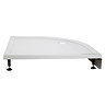 Aurora Stone RH Offset Quadrant Shower Tray + Riser Kit Standard Large Image