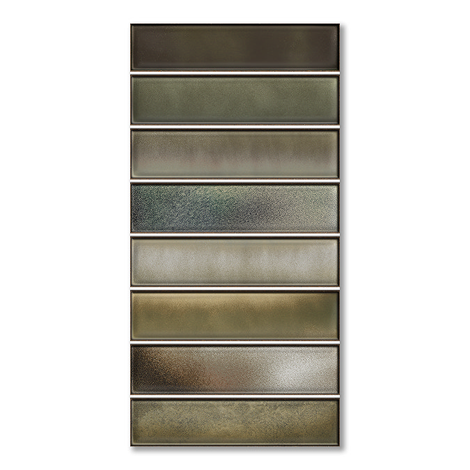 Australis Kit-Kat Gloss Green Wall Tiles - 150 x 300mm