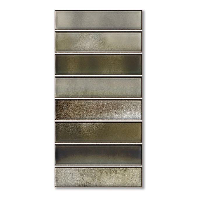 Australis Kit-Kat Gloss Green Wall Tiles - 150 x 300mm