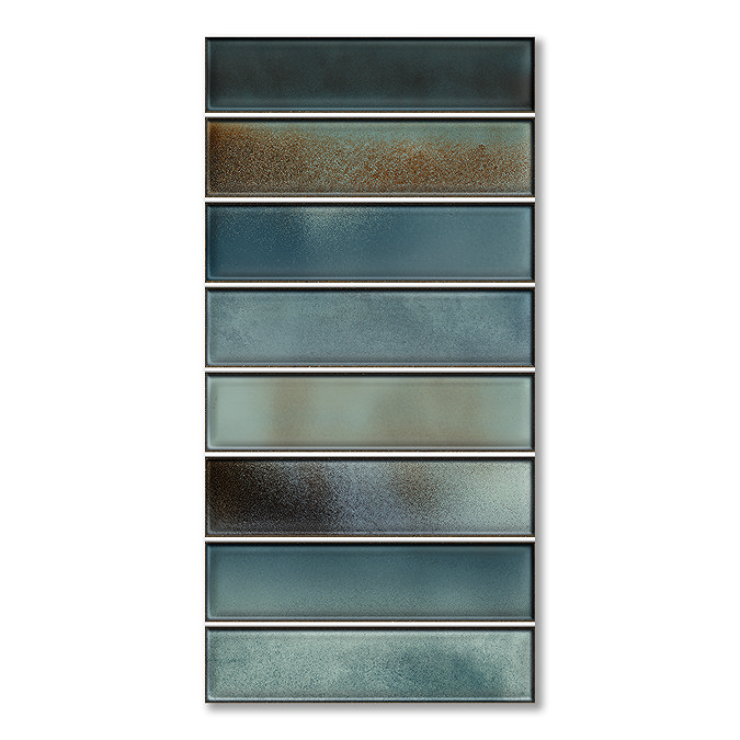 Australis Kit-Kat Gloss Teal Wall Tiles - 150 x 300mm