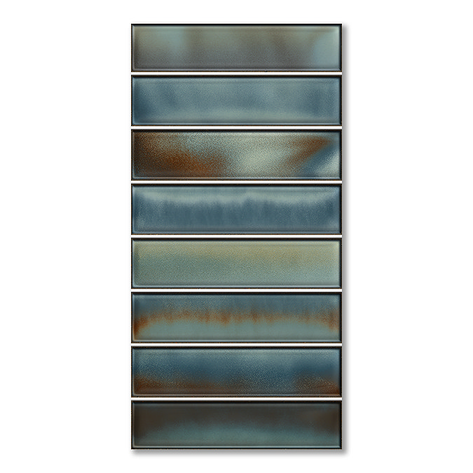 Australis Kit-Kat Gloss Teal Wall Tiles - 150 x 300mm