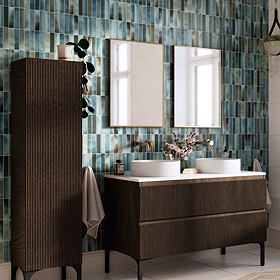 Australis Kit-Kat Gloss Teal Wall Tiles - 150 x 300mm