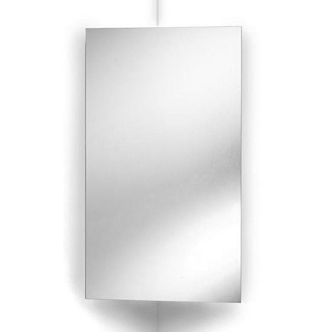 Ultra Avant Stainless Steel Corner Mirrored Cabinet - LQ301 Large Image