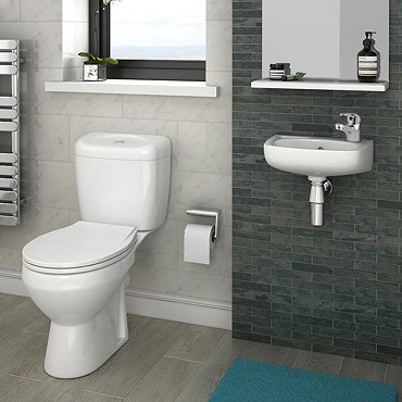 Avon Compact Cloakroom Suite  additional Large Image