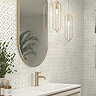 Azrou White Patterned Vintage Effect Wall and Floor Tiles - 200 x 200mm