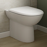 Back To Wall Rimless Toilet with Soft Close Seat + Concealed Cistern