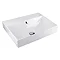 BagnoDesign 600mm White Funktion Countertop or Wall Mounted Basin Large Image