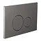 BagnoDesign Aquaeco Anthracite Dual Flush Plate with Round Buttons Large Image