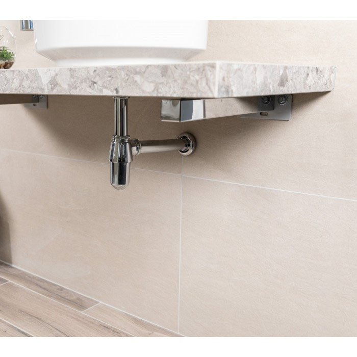 BagnoDesign Aquaeco Chrome Basin Bottle Trap Profile Large Image