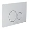 BagnoDesign Aquaeco Chrome Dual Flush Plate with Round Buttons Large Image