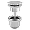 BagnoDesign Aquaeco Chrome Universal Push Button Basin Waste Large Image