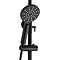 BagnoDesign Aquaeco Conrad Matt Black Thermostatic Shower Mixer Feature Large Image