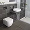 BagnoDesign Attache Rimless Wall Hung Toilet with Soft Close Seat  Profile Large Image