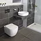 BagnoDesign Attache Rimless Wall Hung Toilet with Soft Close Seat Profile Large Image