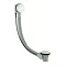 BagnoDesign Brushed Nickel Pop-up Bath Waste with Flexible Overflow Pipe 500mm Large Image