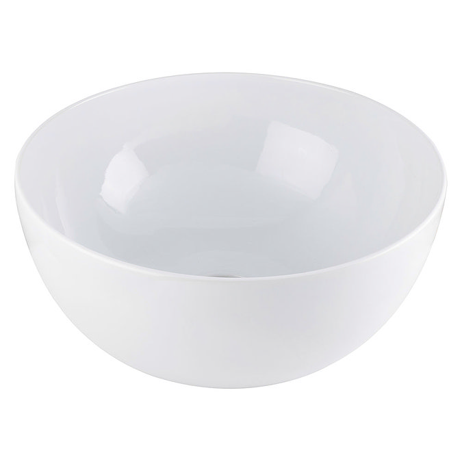 BagnoDesign Gloss White Koy 400mm Round Countertop Basin  Profile Large Image