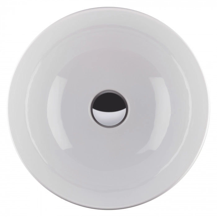 BagnoDesign Gloss White Koy 400mm Round Countertop Basin  Feature Large Image