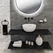 BagnoDesign Gloss White Koy 400mm Round Countertop Basin  In Bathroom Large Image