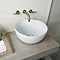 BagnoDesign Gloss White Koy 400mm Round Countertop Basin Large Image