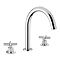 BagnoDesign Ibiza Chrome 3 Hole Deck Mounted Basin Mixer Large Image