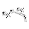 BagnoDesign Ibiza Chrome Wall Mounted 3-Hole Basin Mixer Large Image