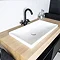 BagnoDesign Ibiza Matt Black Mono Basin Mixer with Pop-up Waste  Profile Large Image