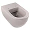 BagnoDesign Koy Matt Grey Rimless Wall Hung Toilet with Soft Close Seat Profile Large Image