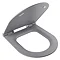 BagnoDesign Koy Matt Grey Rimless Wall Hung Toilet with Soft Close Seat Feature Large Image