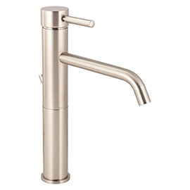 BagnoDesign M-Line Brushed Nickel Tall Basin Mixer with Pop-up Waste Medium Image