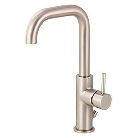 BagnoDesign M-Line Brushed Nickel Tall Mono Basin Mixer with Pop-up Waste Medium Image