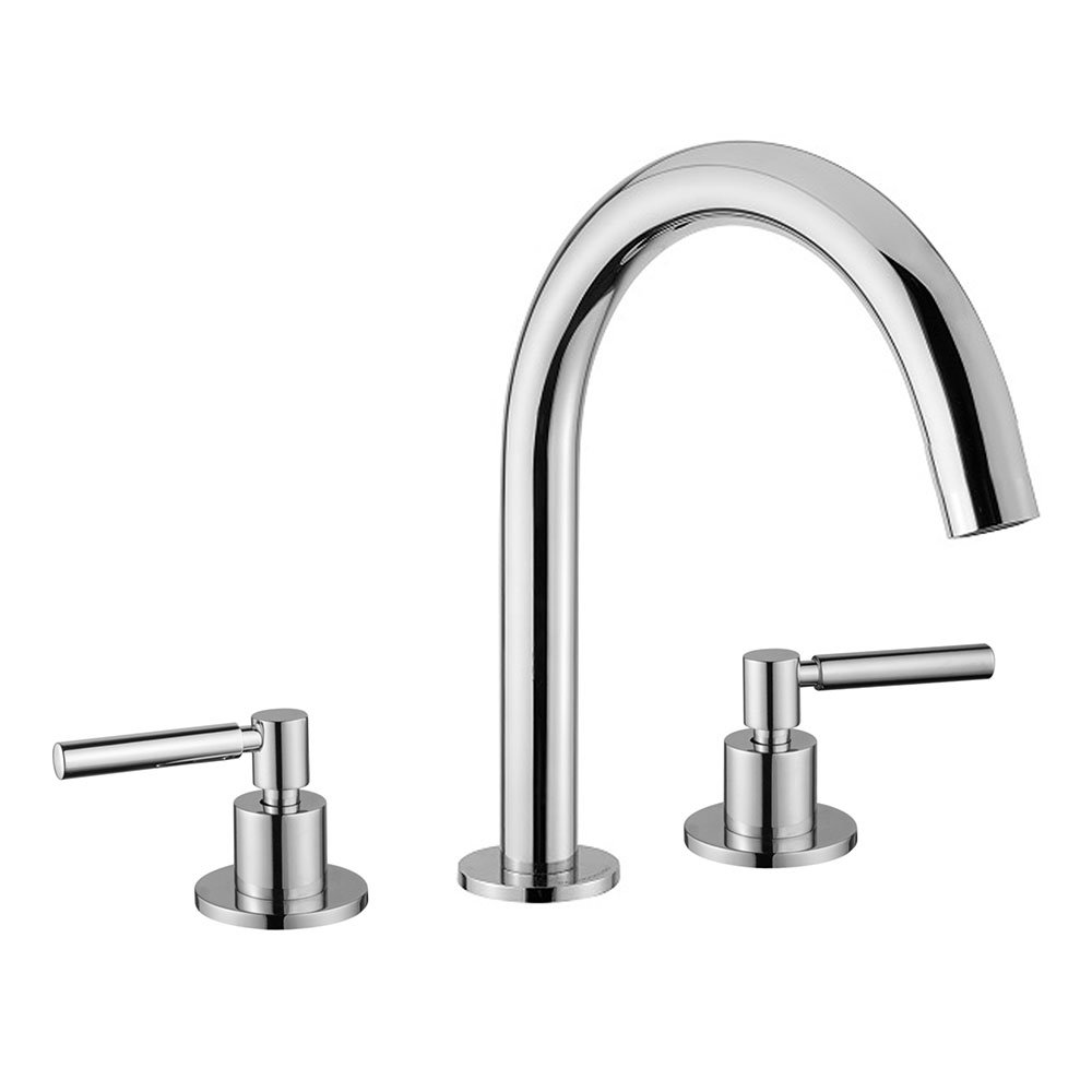 BagnoDesign M-Line Chrome 3 Hole Deck Mounted Basin Mixer