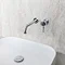 BagnoDesign M-Line Chrome Wall Mounted 2-Hole Basin Mixer Profile Large Image
