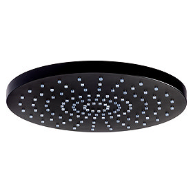 BagnoDesign M-Line Diffusion 250mm Matt Black Round Shower Head Large Image