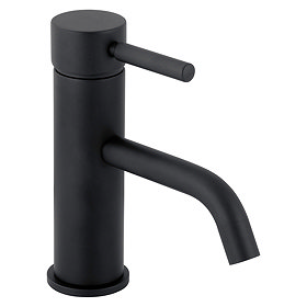 BagnoDesign M-Line Matt Black Mono Basin Mixer Large Image