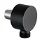 BagnoDesign M-Line Matt Black Shower Outlet Elbow Large Image