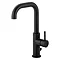 BagnoDesign M-Line Matt Black Tall Mono Basin Mixer with Pop-up Waste Large Image