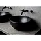 BagnoDesign M-Line Matt Black Wall Mounted 3-Hole Basin Mixer Profile Large Image