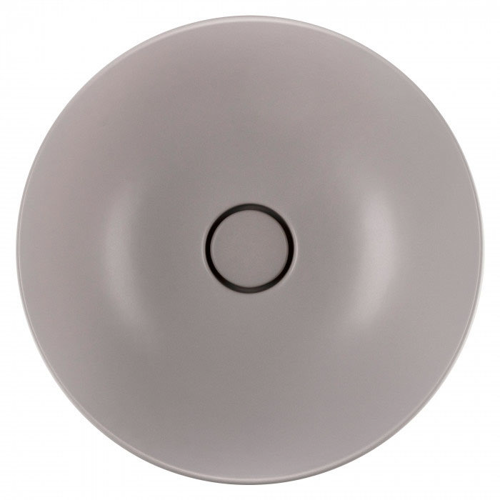 BagnoDesign Matt Grey Koy 400mm Round Countertop Basin Feature Large Image