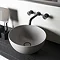 BagnoDesign Matt Grey Koy 400mm Round Countertop Basin Standard Large Image