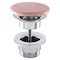 BagnoDesign Matt Pink Freeflow Basin Waste with Ceramic Top Large Image