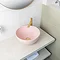 BagnoDesign Matt Pink Koy 400mm Round Countertop Basin Feature Large Image